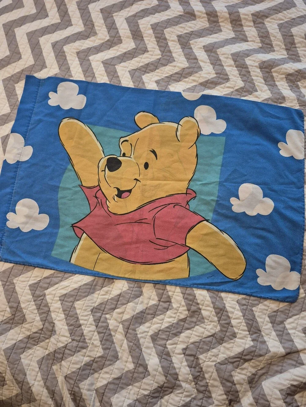 🌿5/$25 Vintage 1990s Disney Winnie The Pooh Piglet Standard Size Pillowcase 1pc
